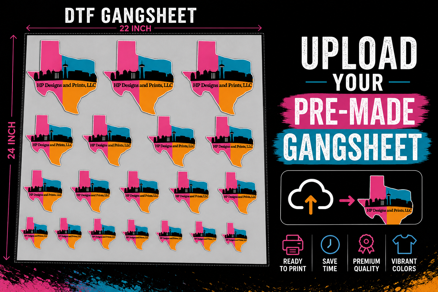 Upload Your Own Gangsheet