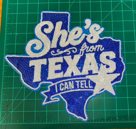 She's from Texas-Blue